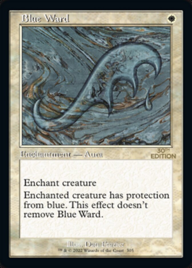 Blue Ward (Retro) [30th Anniversary Edition] MTG Single Magic: The Gathering    | Red Claw Gaming