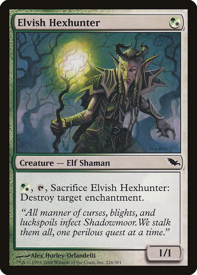 Elvish Hexhunter [Shadowmoor] MTG Single Magic: The Gathering    | Red Claw Gaming