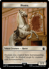 Horse // Cyberman Double-Sided Token [Doctor Who Tokens] MTG Single Magic: The Gathering    | Red Claw Gaming