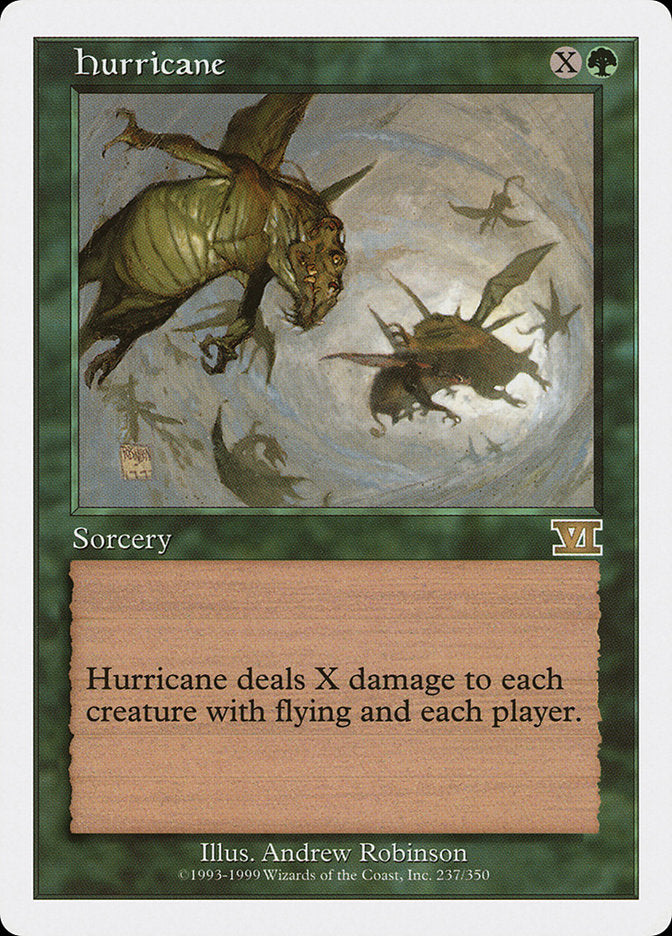 Hurricane [Classic Sixth Edition] MTG Single Magic: The Gathering    | Red Claw Gaming