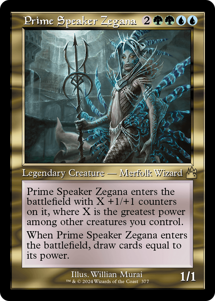 Prime Speaker Zegana (Retro Frame) [Ravnica Remastered] MTG Single Magic: The Gathering    | Red Claw Gaming