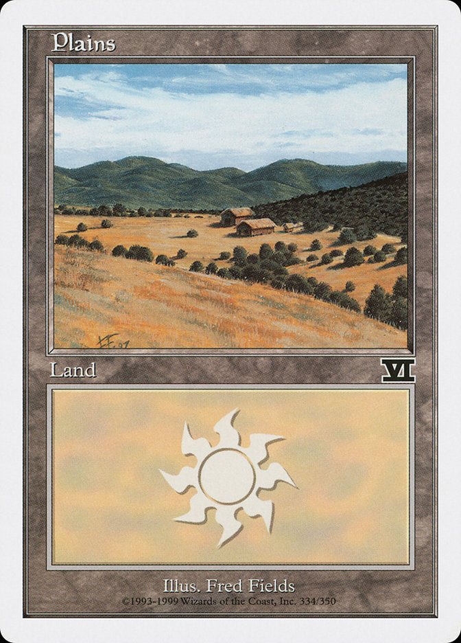 Plains (334) [Classic Sixth Edition] MTG Single Magic: The Gathering    | Red Claw Gaming