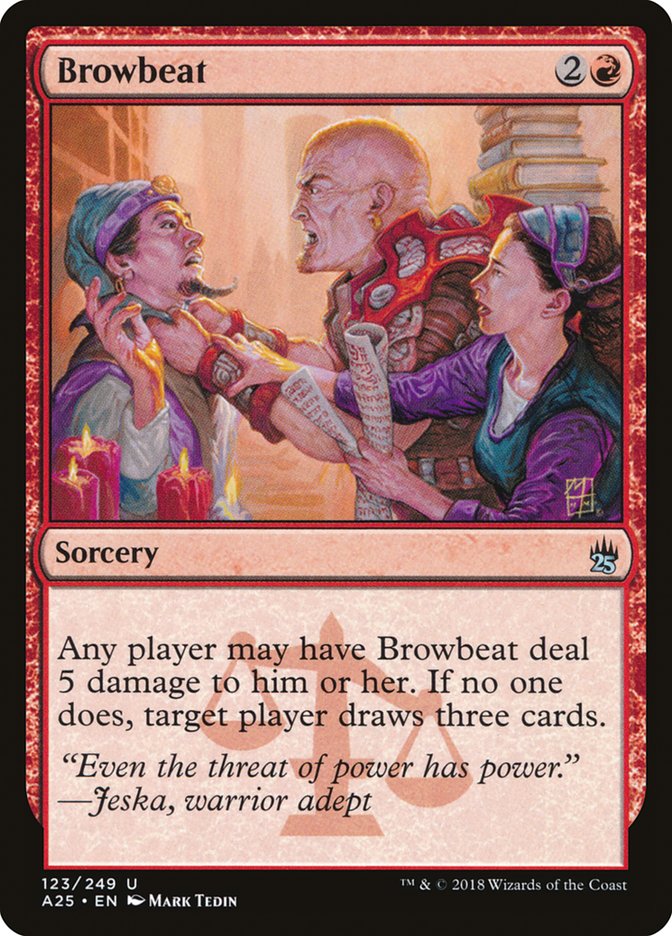 Browbeat [Masters 25] MTG Single Magic: The Gathering    | Red Claw Gaming