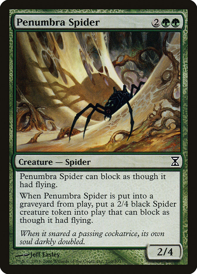 Penumbra Spider [Time Spiral] MTG Single Magic: The Gathering    | Red Claw Gaming