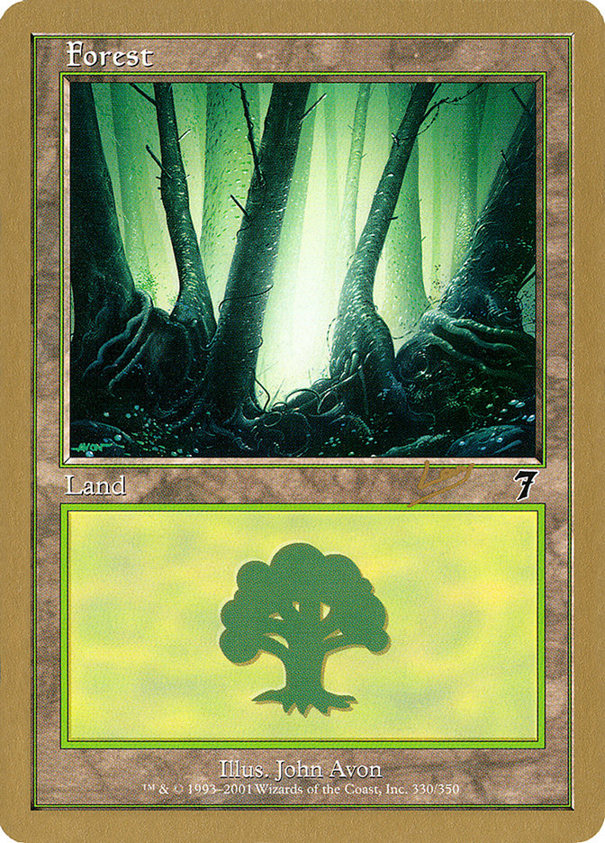 Forest (rl330) (Raphael Levy) [World Championship Decks 2002] MTG Single Magic: The Gathering    | Red Claw Gaming