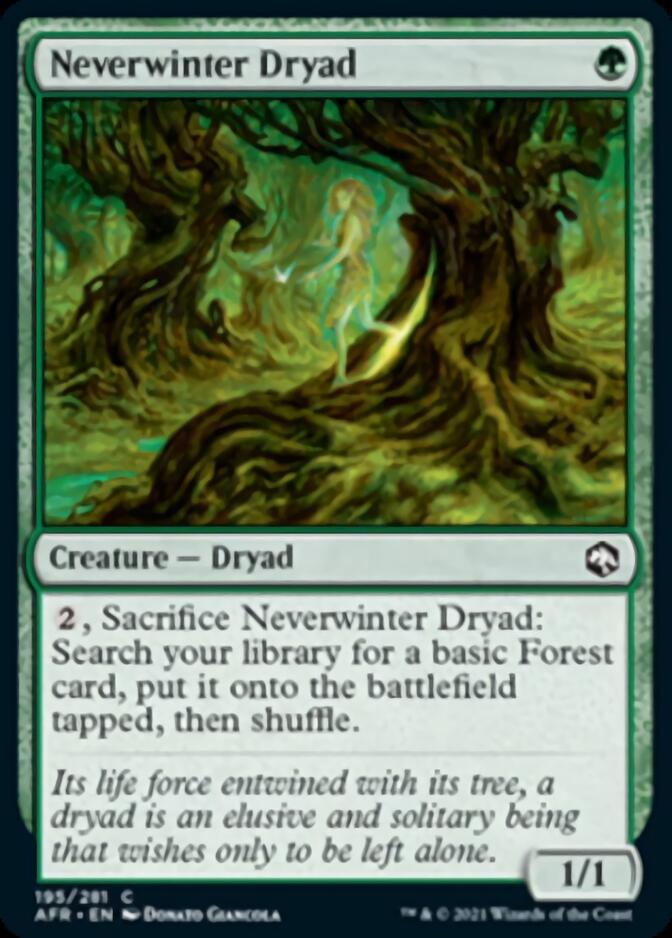 Neverwinter Dryad [Dungeons & Dragons: Adventures in the Forgotten Realms] MTG Single Magic: The Gathering    | Red Claw Gaming