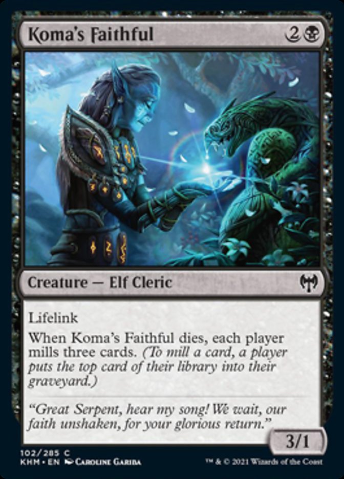 Koma's Faithful [Kaldheim] MTG Single Magic: The Gathering    | Red Claw Gaming