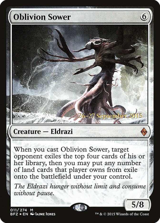 Oblivion Sower [Battle for Zendikar Prerelease Promos] MTG Single Magic: The Gathering    | Red Claw Gaming