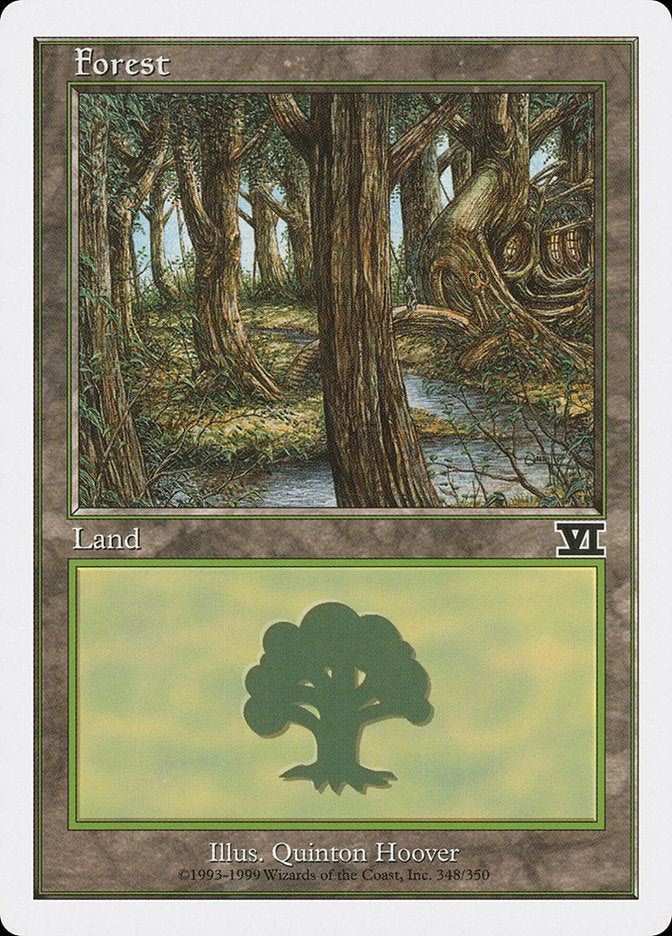 Forest (348) [Classic Sixth Edition] MTG Single Magic: The Gathering    | Red Claw Gaming