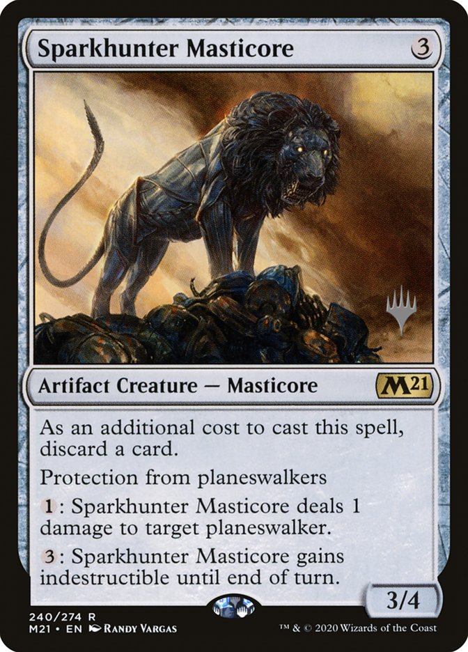 Sparkhunter Masticore (Promo Pack) [Core Set 2021 Promos] MTG Single Magic: The Gathering    | Red Claw Gaming