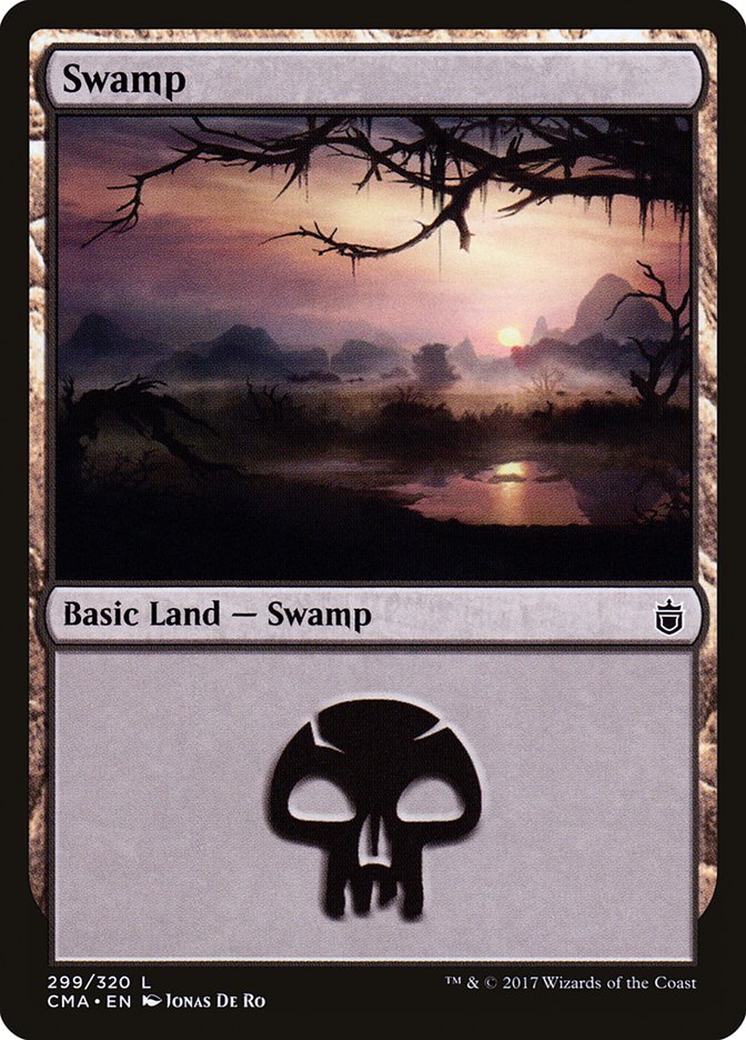 Swamp (299) [Commander Anthology] MTG Single Magic: The Gathering    | Red Claw Gaming