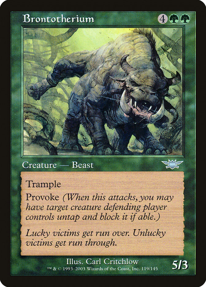 Brontotherium [Legions] MTG Single Magic: The Gathering    | Red Claw Gaming