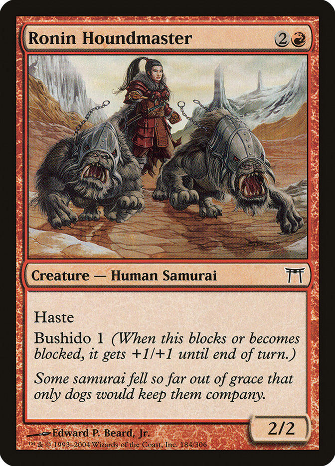 Ronin Houndmaster [Champions of Kamigawa] MTG Single Magic: The Gathering    | Red Claw Gaming