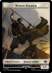 Food (10) // Human Soldier (02) Double-Sided Token [The Lord of the Rings: Tales of Middle-Earth Tokens] MTG Single Magic: The Gathering    | Red Claw Gaming