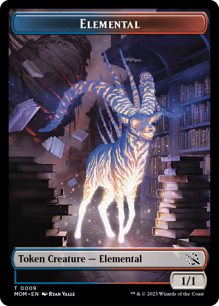 Elemental (9) // Phyrexian Saproling Double-Sided Token [March of the Machine Tokens] MTG Single Magic: The Gathering    | Red Claw Gaming