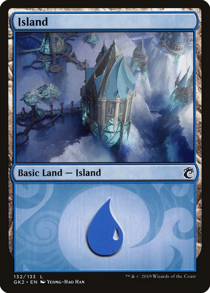 Island (132) [Ravnica Allegiance Guild Kit] MTG Single Magic: The Gathering    | Red Claw Gaming