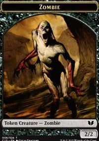 Zombie // Spirit (022) Double-Sided Token [Commander 2015 Tokens] MTG Single Magic: The Gathering    | Red Claw Gaming