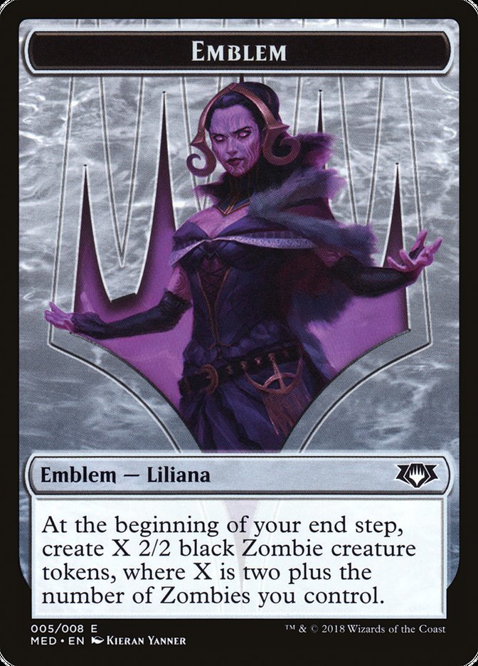 Liliana, the Last Hope Emblem [Mythic Edition Tokens] MTG Single Magic: The Gathering    | Red Claw Gaming