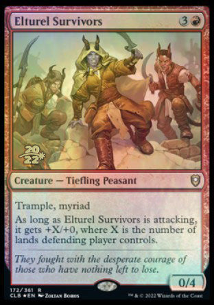 Elturel Survivors [Commander Legends: Battle for Baldur's Gate Prerelease Promos] MTG Single Magic: The Gathering    | Red Claw Gaming