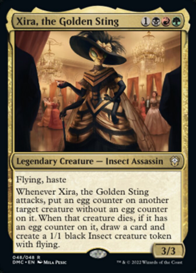 Xira, the Golden Sting [Dominaria United Commander] MTG Single Magic: The Gathering    | Red Claw Gaming