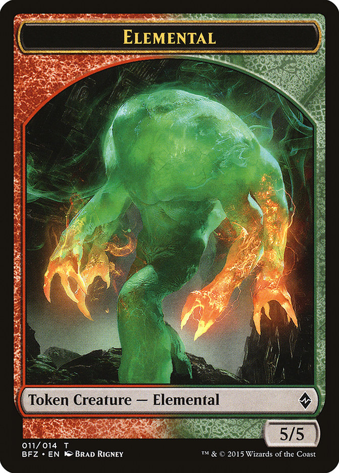 Elemental Token (011/014) [Battle for Zendikar Tokens] MTG Single Magic: The Gathering    | Red Claw Gaming