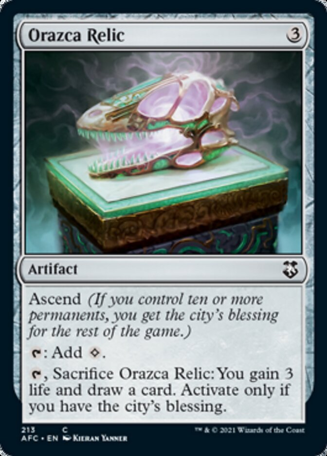 Orazca Relic [Dungeons & Dragons: Adventures in the Forgotten Realms Commander] MTG Single Magic: The Gathering    | Red Claw Gaming