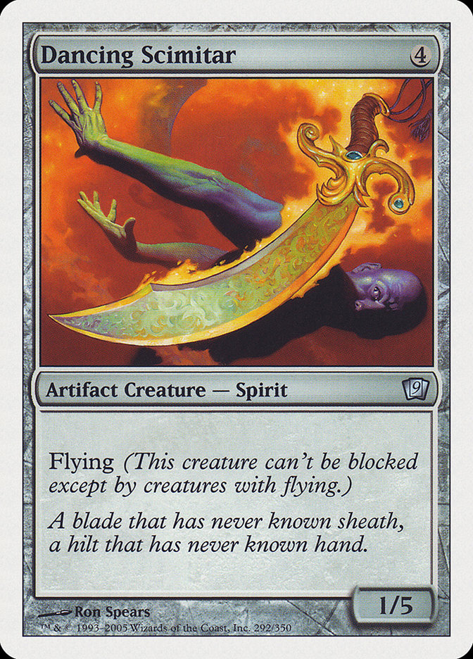 Dancing Scimitar [Ninth Edition] MTG Single Magic: The Gathering    | Red Claw Gaming