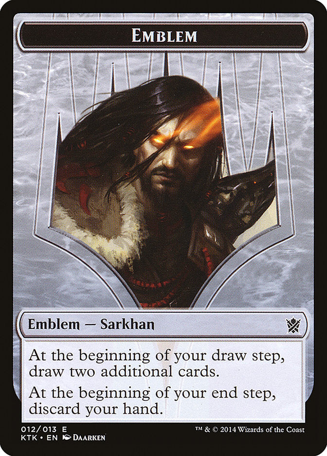 Sarkhan, the Dragonspeaker Emblem [Khans of Tarkir Tokens] MTG Single Magic: The Gathering    | Red Claw Gaming