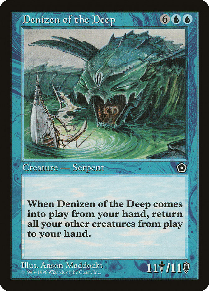 Denizen of the Deep [Portal Second Age] MTG Single Magic: The Gathering    | Red Claw Gaming