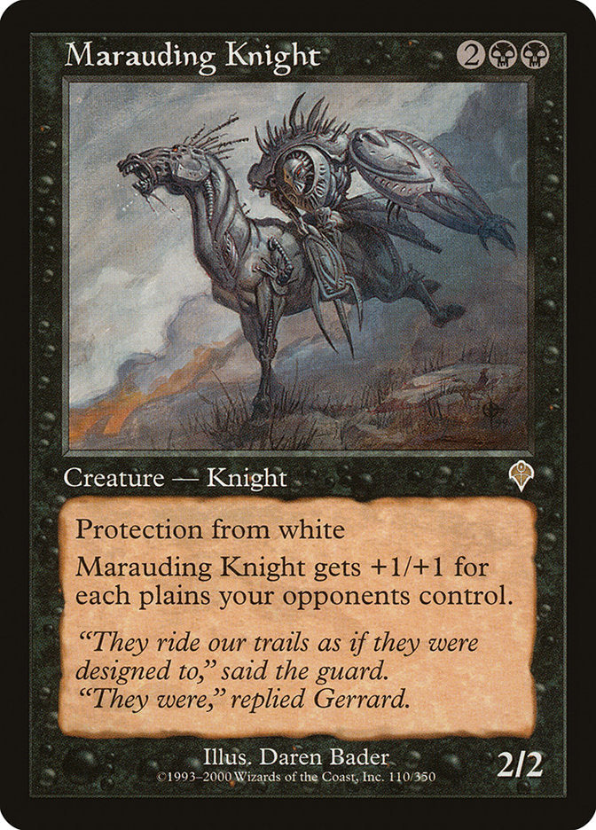 Marauding Knight [Invasion] MTG Single Magic: The Gathering    | Red Claw Gaming