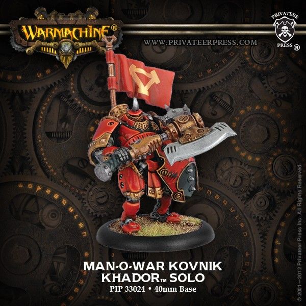 Khador Man O War Kovnik Miniatures Clearance    | Red Claw Gaming