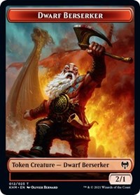 Dwarf Berserker // Koma's Coil Double-Sided Token [Kaldheim Tokens] MTG Single Magic: The Gathering    | Red Claw Gaming