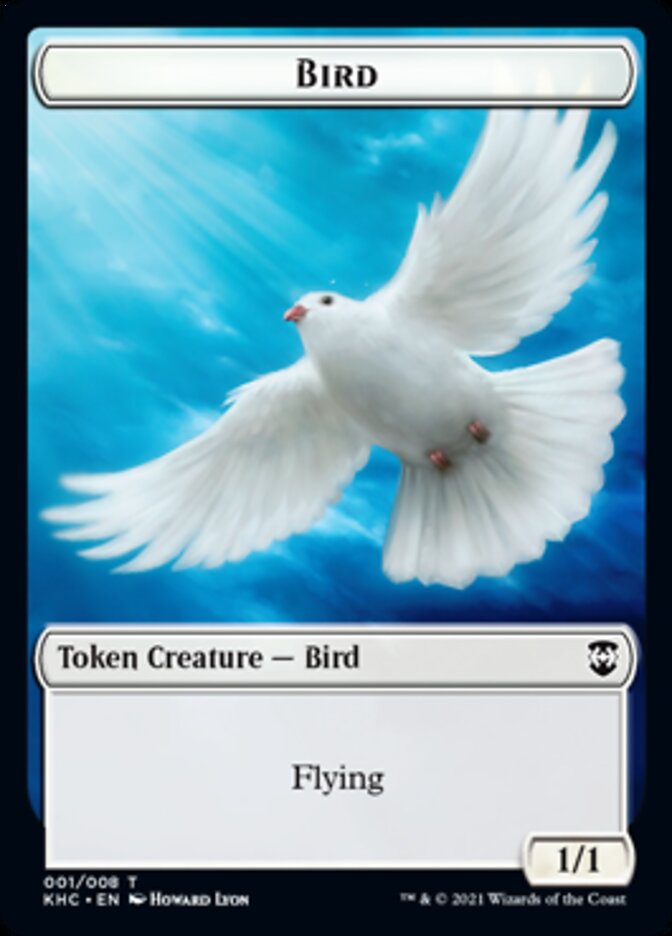 Bird Token [Kaldheim Commander Tokens] MTG Single Magic: The Gathering    | Red Claw Gaming