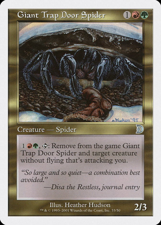 Giant Trap Door Spider [Deckmasters] MTG Single Magic: The Gathering    | Red Claw Gaming