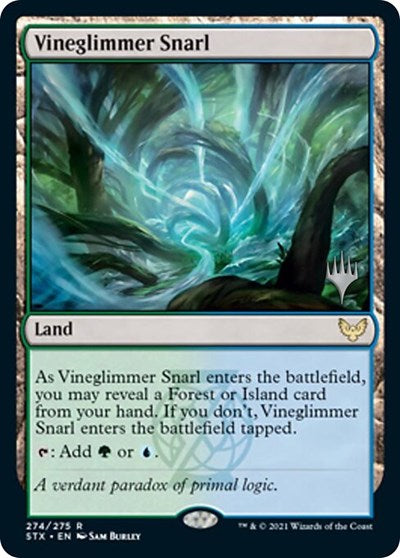 Vineglimmer Snarl (Promo Pack) [Strixhaven: School of Mages Promos] MTG Single Magic: The Gathering    | Red Claw Gaming