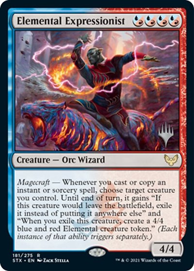 Elemental Expressionist (Promo Pack) [Strixhaven: School of Mages Promos] MTG Single Magic: The Gathering    | Red Claw Gaming