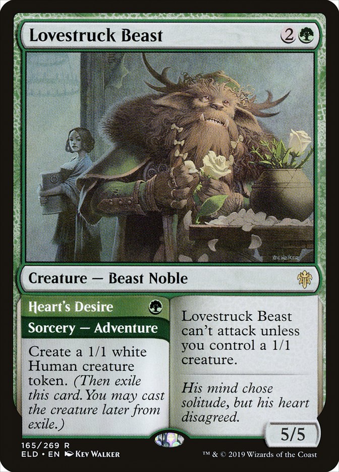 Lovestruck Beast // Heart's Desire [Throne of Eldraine] MTG Single Magic: The Gathering    | Red Claw Gaming