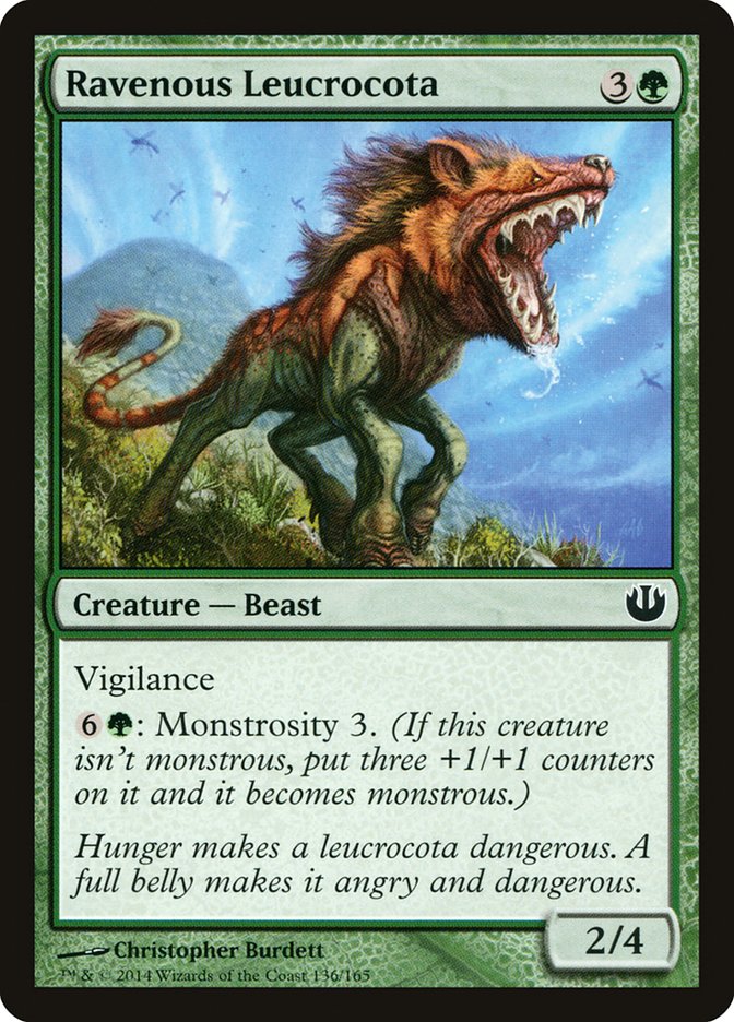 Ravenous Leucrocota [Journey into Nyx] MTG Single Magic: The Gathering    | Red Claw Gaming