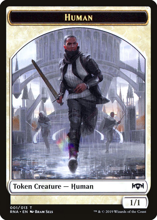 Human Token [Ravnica Allegiance Tokens] MTG Single Magic: The Gathering    | Red Claw Gaming