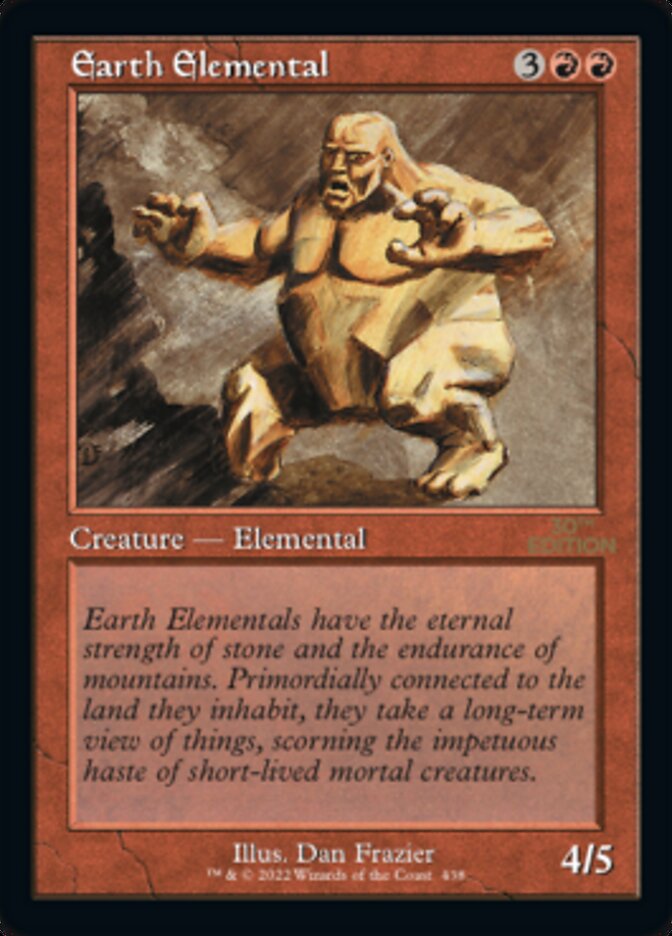 Earth Elemental (Retro) [30th Anniversary Edition] MTG Single Magic: The Gathering    | Red Claw Gaming