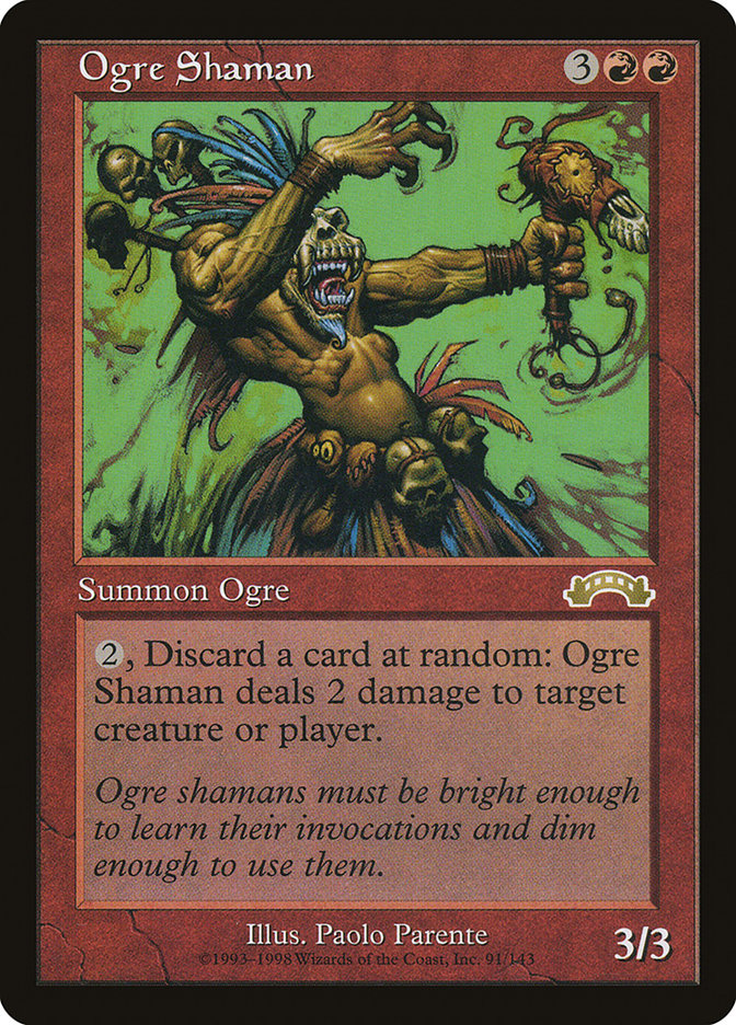 Ogre Shaman [Exodus] MTG Single Magic: The Gathering    | Red Claw Gaming