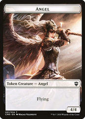 Angel // Salamander Warrior Double-Sided Token [Commander Legends Tokens] MTG Single Magic: The Gathering    | Red Claw Gaming