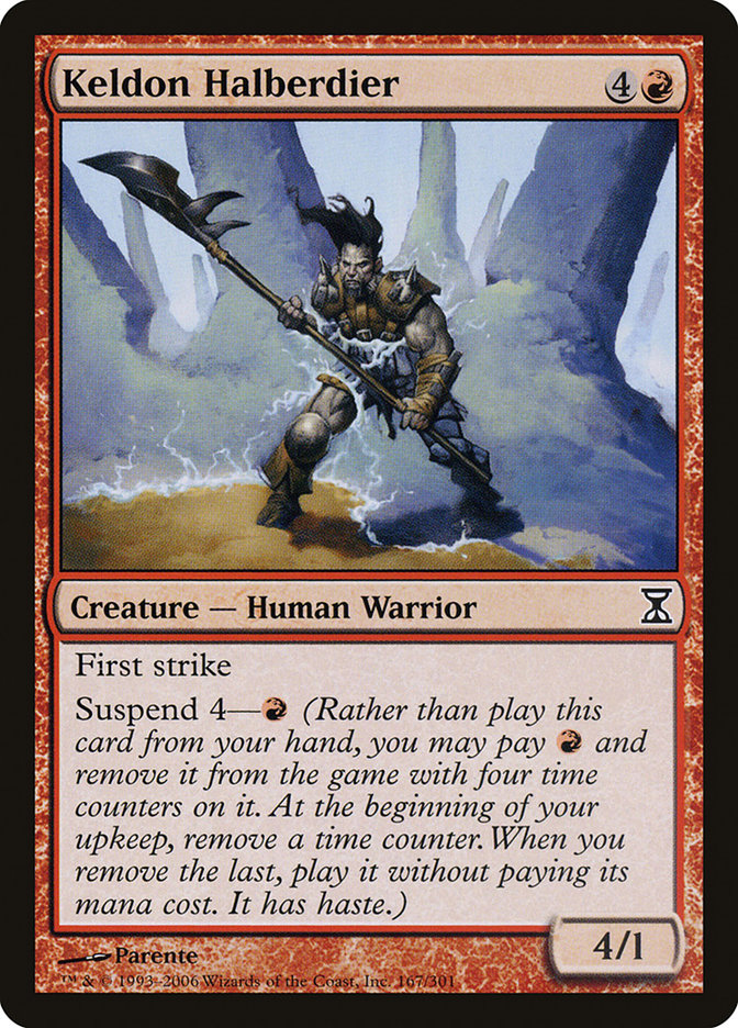 Keldon Halberdier [Time Spiral] MTG Single Magic: The Gathering    | Red Claw Gaming