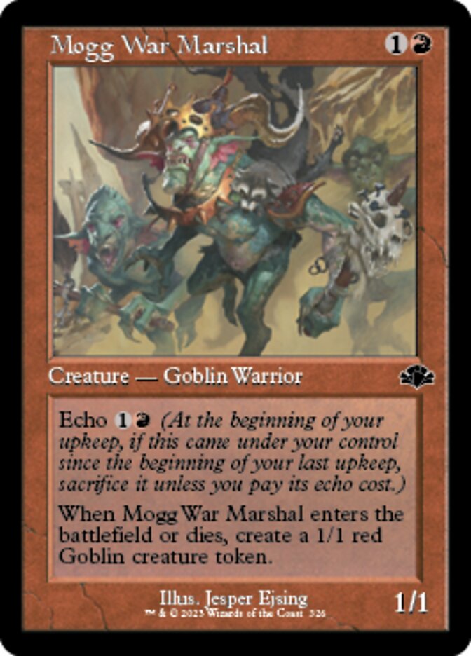 Mogg War Marshal (Retro) [Dominaria Remastered] MTG Single Magic: The Gathering    | Red Claw Gaming