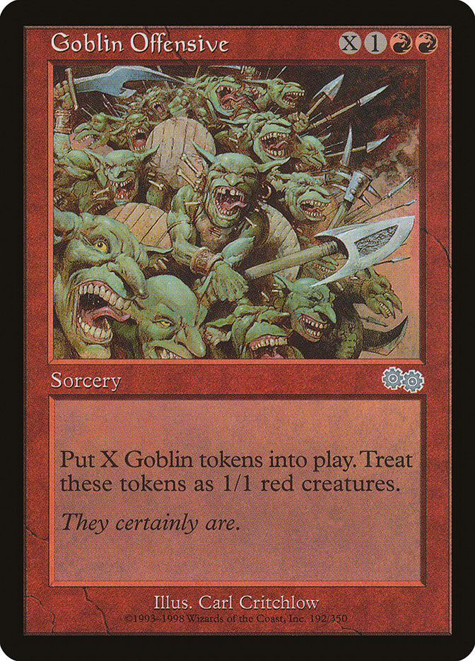 Goblin Offensive [Urza's Saga] MTG Single Magic: The Gathering    | Red Claw Gaming