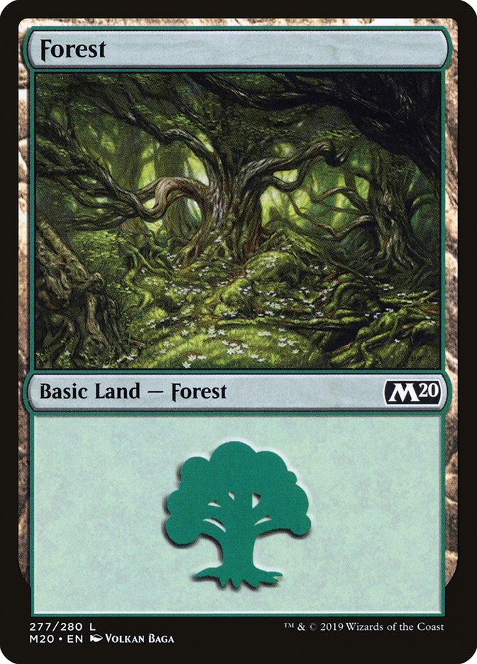 Forest (277) [Core Set 2020] MTG Single Magic: The Gathering    | Red Claw Gaming