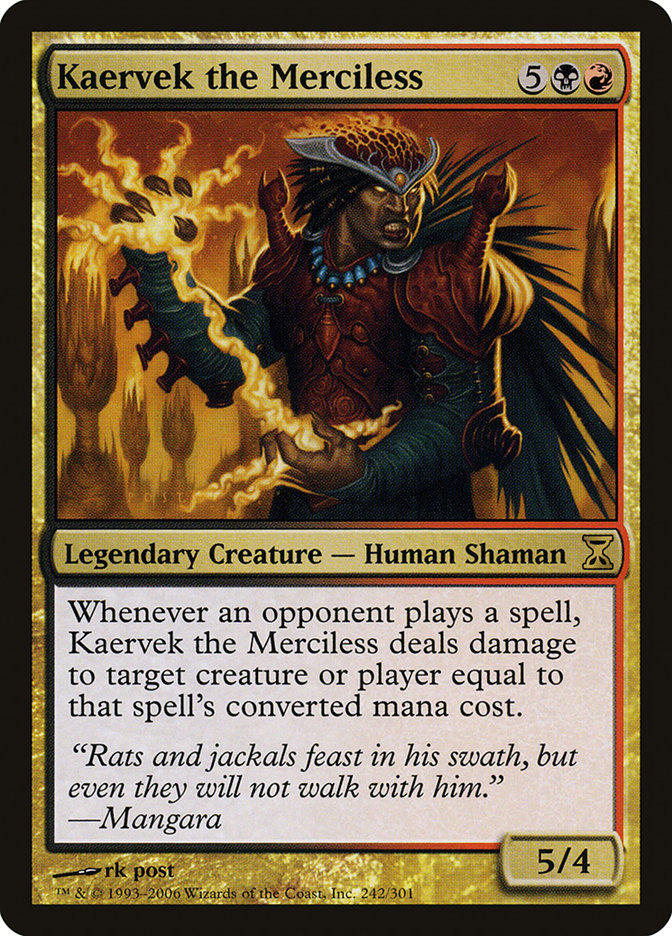 Kaervek the Merciless [Time Spiral] MTG Single Magic: The Gathering    | Red Claw Gaming