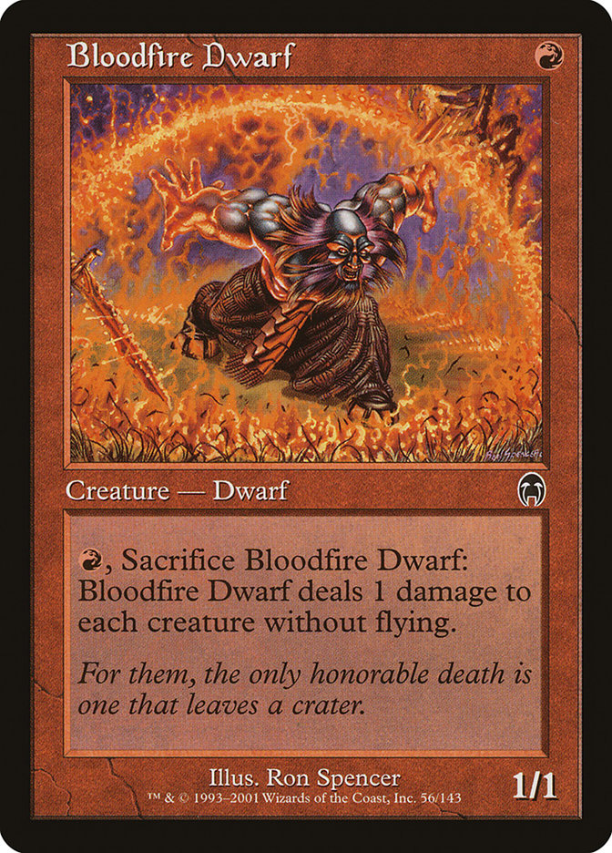 Bloodfire Dwarf [Apocalypse] MTG Single Magic: The Gathering    | Red Claw Gaming