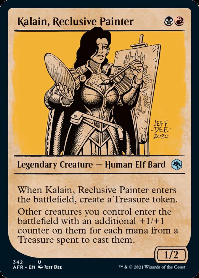 Kalain, Reclusive Painter (Showcase) [Dungeons & Dragons: Adventures in the Forgotten Realms] MTG Single Magic: The Gathering    | Red Claw Gaming