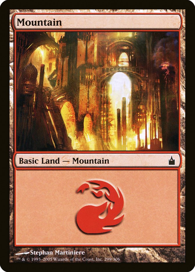 Mountain (299) [Ravnica: City of Guilds] MTG Single Magic: The Gathering    | Red Claw Gaming